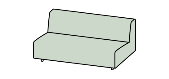 hm17t daybed + 2 arms