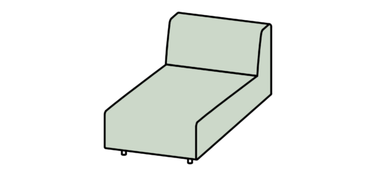 hm17t daybed + 2 arms