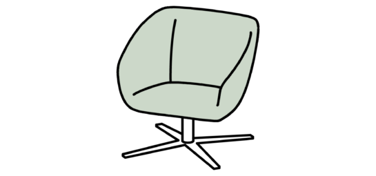 hm22h lounge chair on beech base