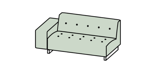 hm46v2 curved sofa