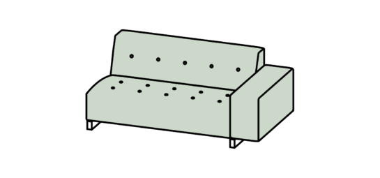 hm46v2 curved sofa