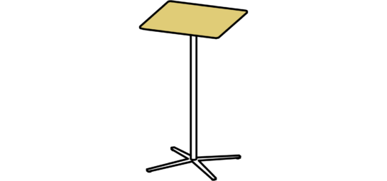 hm57p bar height table