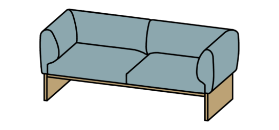 hm48c4 3-seat sofa
